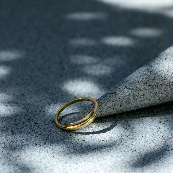 Knobbly Studio Line + Surface Ring in Gold Knobbly Studio Line + Surface Ring in Gold