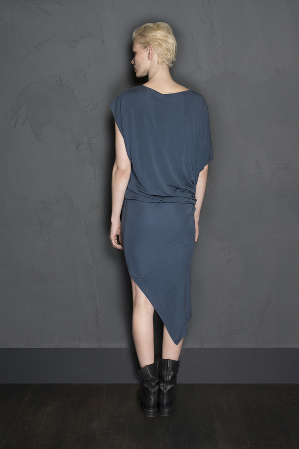 KES Silk Jersey Asymmetric Dress KES Silk Jersey Asymmetric Dress