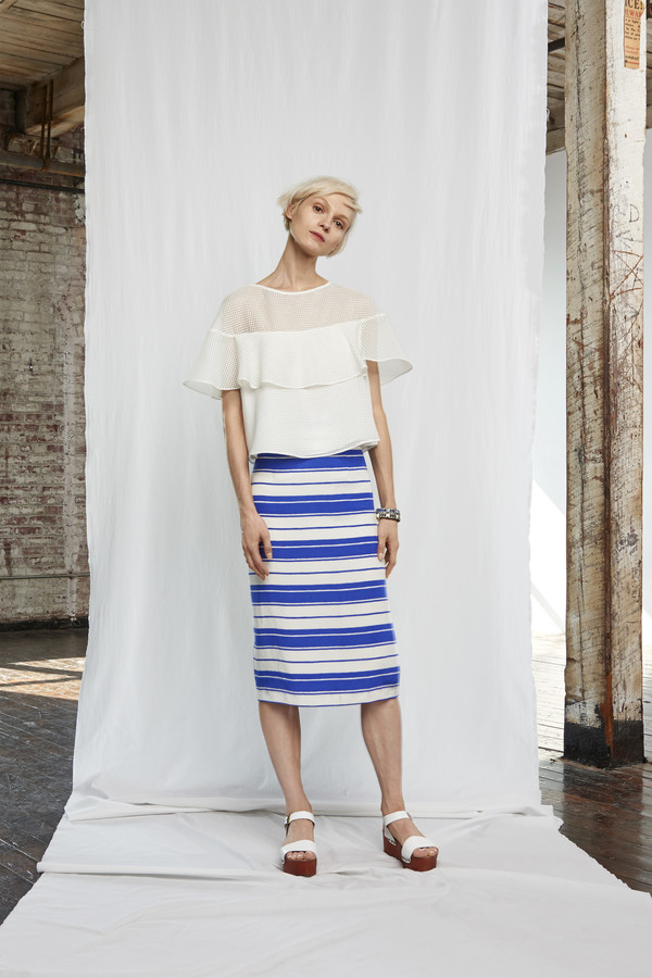 Whit Stripe Marlowe Midi Skirt Whit Stripe Marlowe Midi Skirt