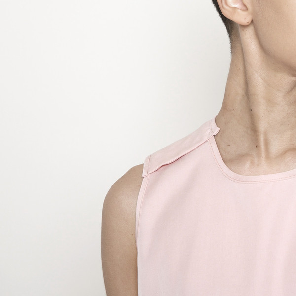 7115 by Szeki Crew Neck Cropped Top- Blush SS16 7115 by Szeki Crew Neck Cropped Top- Blush SS16