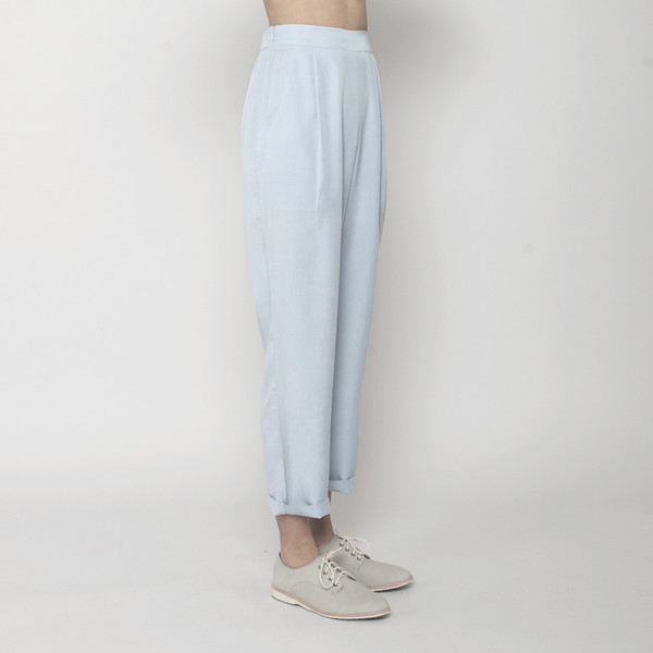 7115 by Szeki Relaxed Tapering Trouser- Sky Blue SS16 7115 by Szeki Relaxed Tapering Trouser- Sky Blue SS16