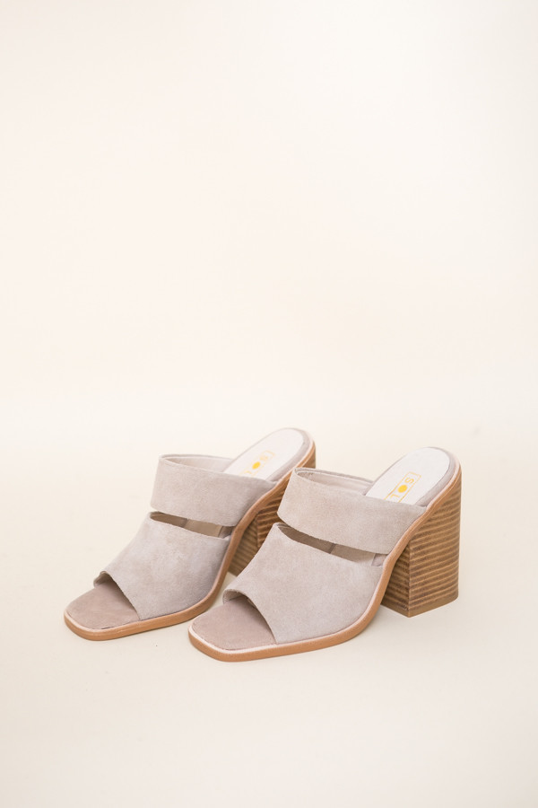 Sol Sana Dice Mule / Taupe Suede Sol Sana Dice Mule / Taupe Suede