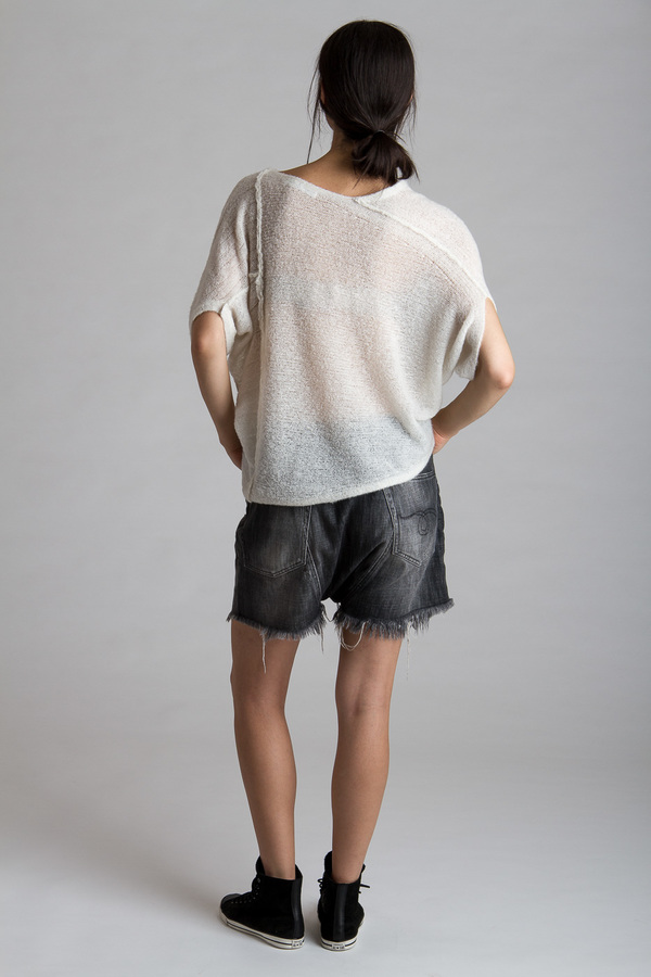 Paychi Guh Cashmere Envelope Popover White Paychi Guh Cashmere Envelope Popover White