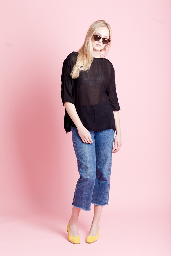 BLACK CRANE SQUARE TOP BLACK CRANE SQUARE TOP