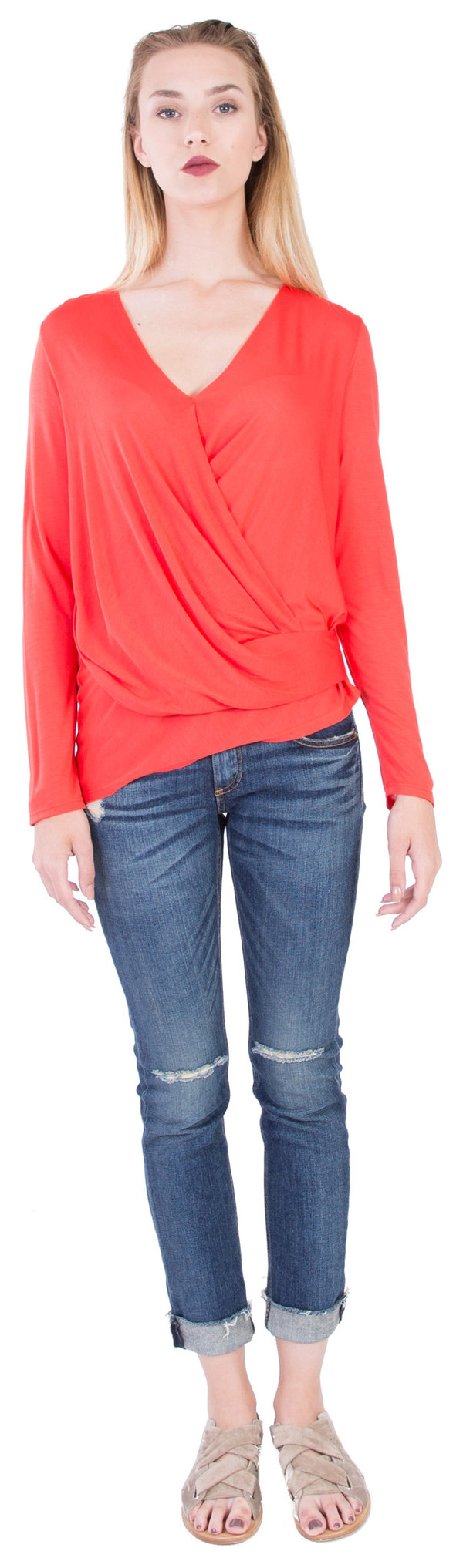 Lanston Asymmetrical Surplice Lanston Asymmetrical Surplice