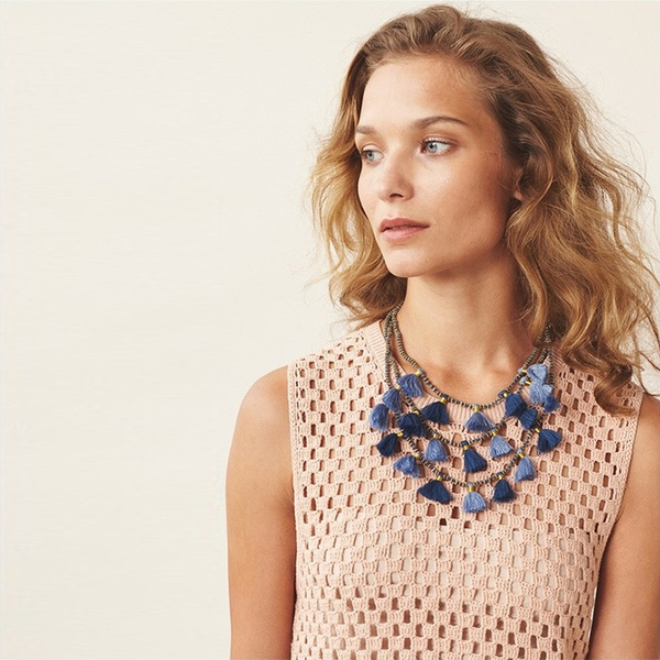 Bluma Project Gia necklace - denim Bluma Project Gia necklace - denim