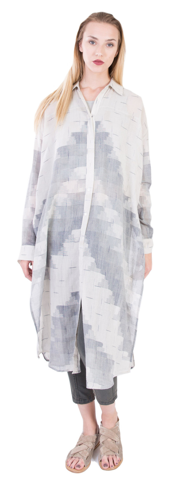 Laura Siegel Long Button Up Kurta Laura Siegel Long Button Up Kurta