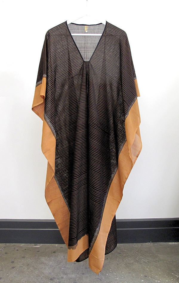 Two New York caramel stripe ikat caftan Two New York caramel stripe ikat caftan
