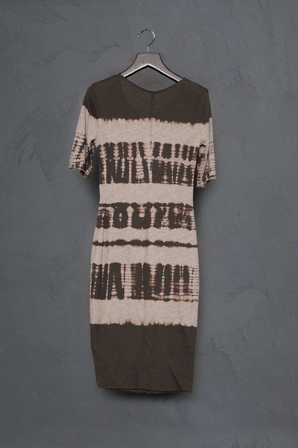 Raquel Allegra Short Sleeve Tie Dye Fitted Dress Raquel Allegra Short Sleeve Tie Dye Fitted Dress