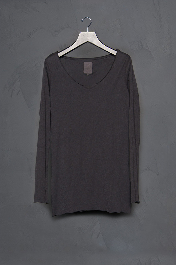Thom / Krom Long Sleeve Basic Scoop Tee Thom / Krom Long Sleeve Basic Scoop Tee