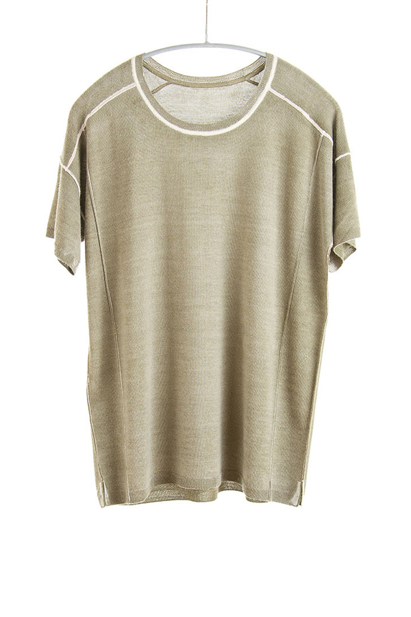 Paychi Guh Square Tee Olive Paychi Guh Square Tee Olive
