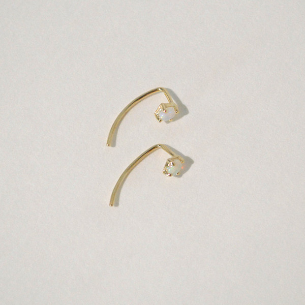 Kristen Elspeth Neptune Opal Ear Hooks Kristen Elspeth Neptune Opal Ear Hooks