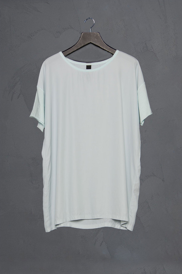 Roque Crew Neck Silk Tee Roque Crew Neck Silk Tee