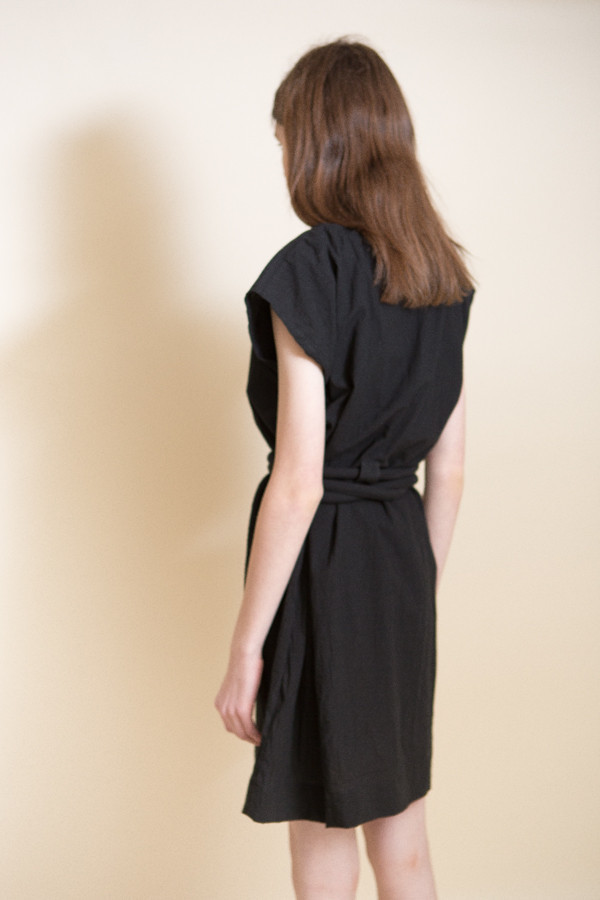 Uzi NYC Piped Dress / Black Uzi NYC Piped Dress / Black