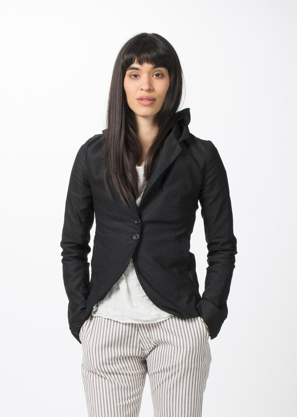 Hazel Brown Hooded Button Jacket Hazel Brown Hooded Button Jacket