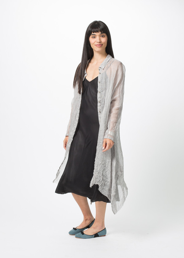 Rundholz Sheer Linen Blend Dress Rundholz Sheer Linen Blend Dress