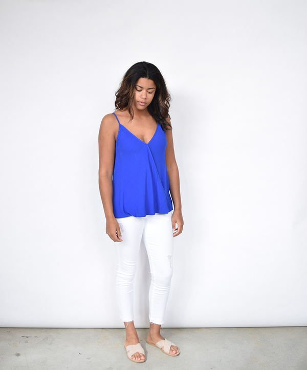 Fifteen Twenty Spaghetti Strap Drape Top Fifteen Twenty Spaghetti Strap Drape Top