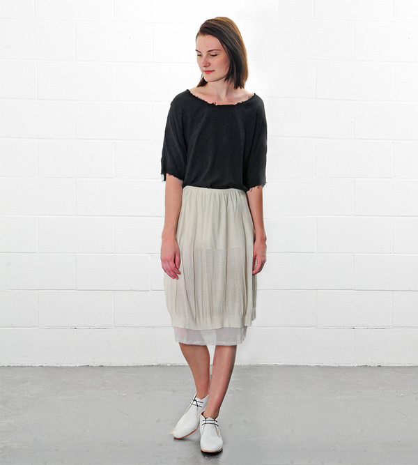 Raquel Allegra Black Crop Tee Raquel Allegra Black Crop Tee