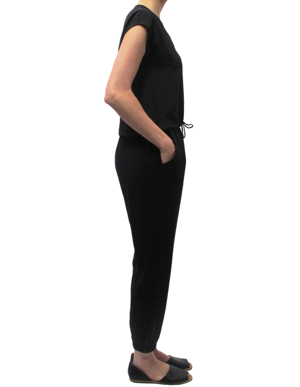 Ali Golden Black Drawstring Hem Shirt Ali Golden Black Drawstring Hem Shirt