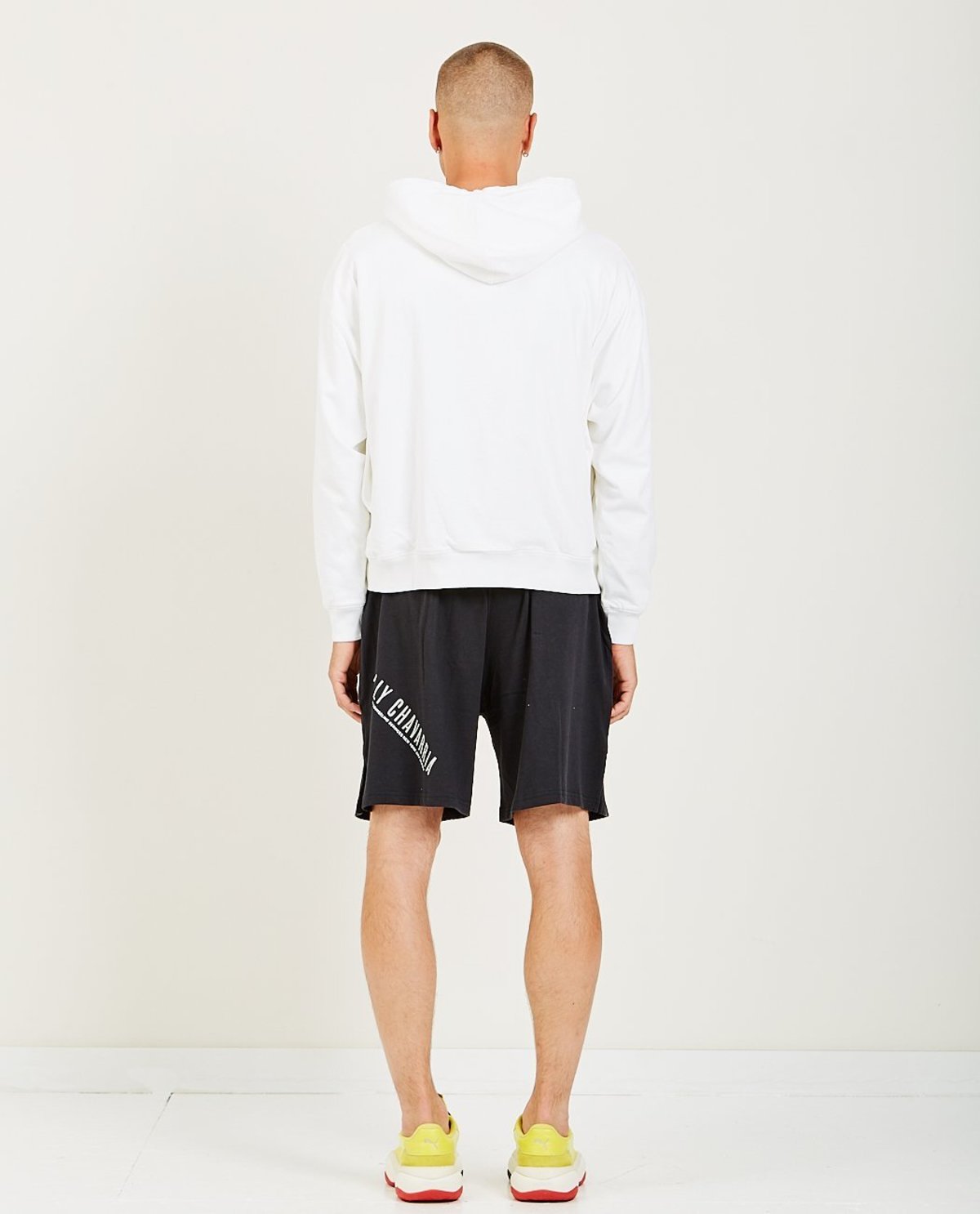 Willy Chavarria HEAVY BUFFALO ZIP HOODIE - OFF WHITE