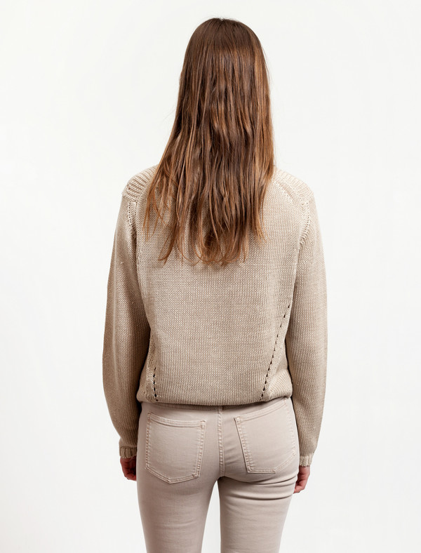 Acne Studios Womens Phora Chunky Sweater - Beige Acne Studios Womens Phora Chunky Sweater - Beige