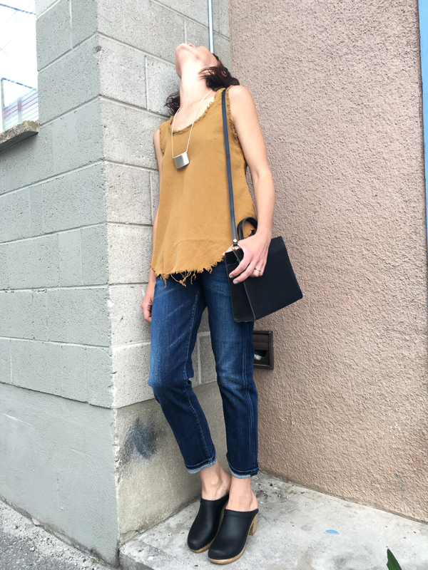 Black Crane center seam tank Black Crane center seam tank