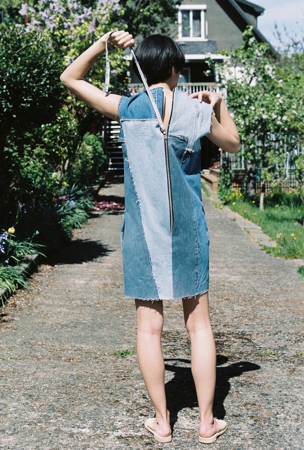 Assembly Shift Dress - denim patchwork Assembly Shift Dress - denim patchwork