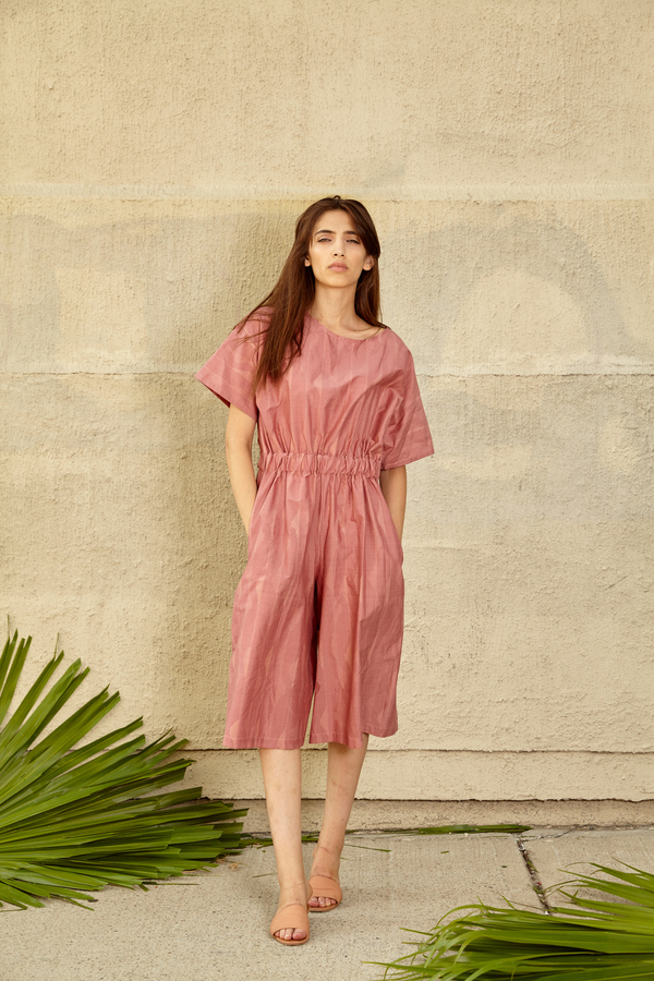Tantuvi Gathered Jumpsuit- Dunescape Tantuvi Gathered Jumpsuit- Dunescape