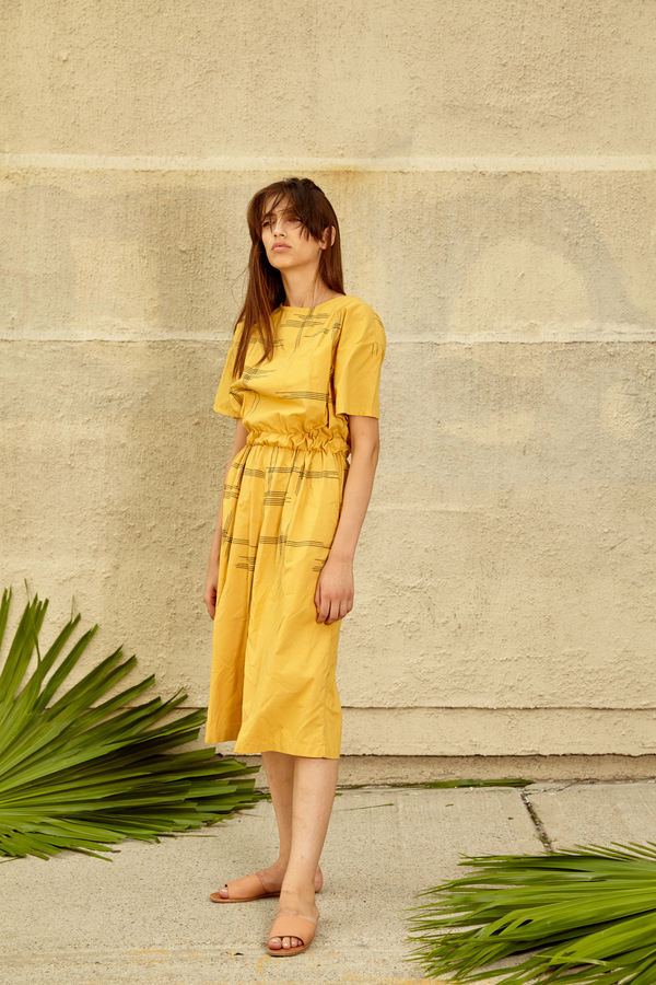 Tantuvi Gathered Jumpsuit- Sunray Tantuvi Gathered Jumpsuit- Sunray