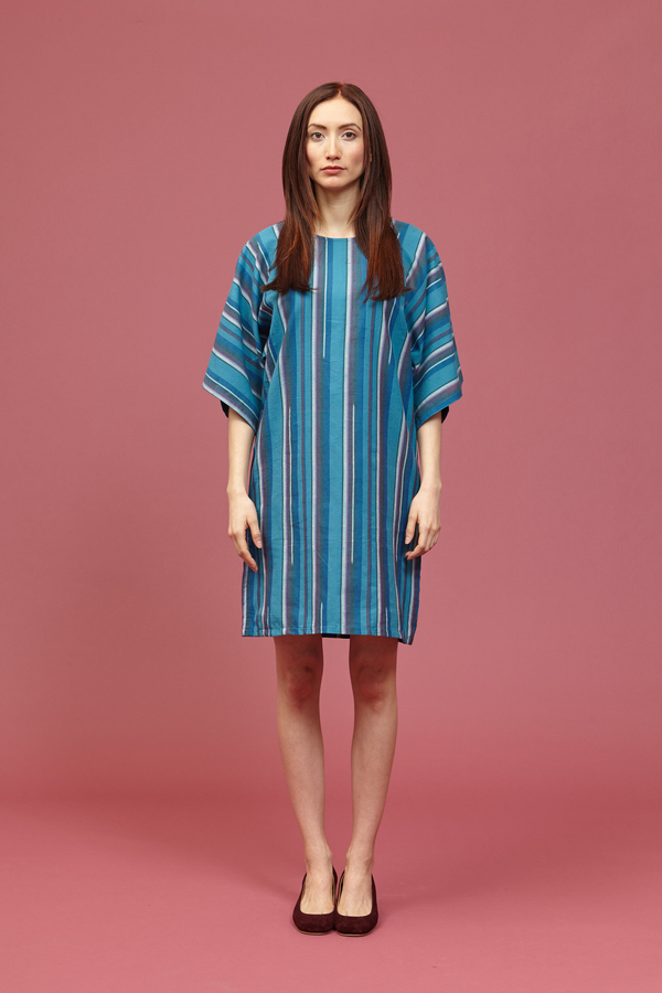 Tantuvi Kimono Dress (Striped Emerald) Tantuvi Kimono Dress (Striped Emerald)