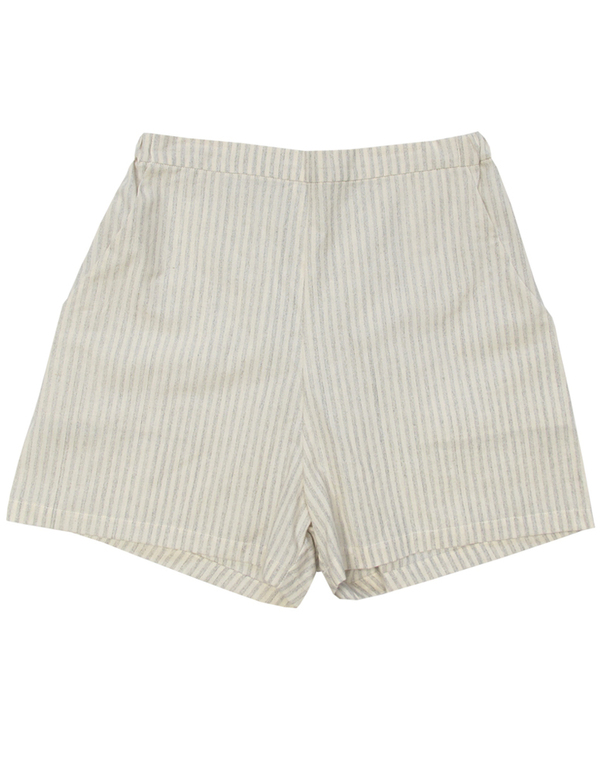 Ali Golden Cream Stripe Shorts Ali Golden Cream Stripe Shorts