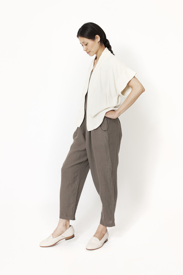 Black Crane Kimono Jacket (Cream) Black Crane Kimono Jacket (Cream)