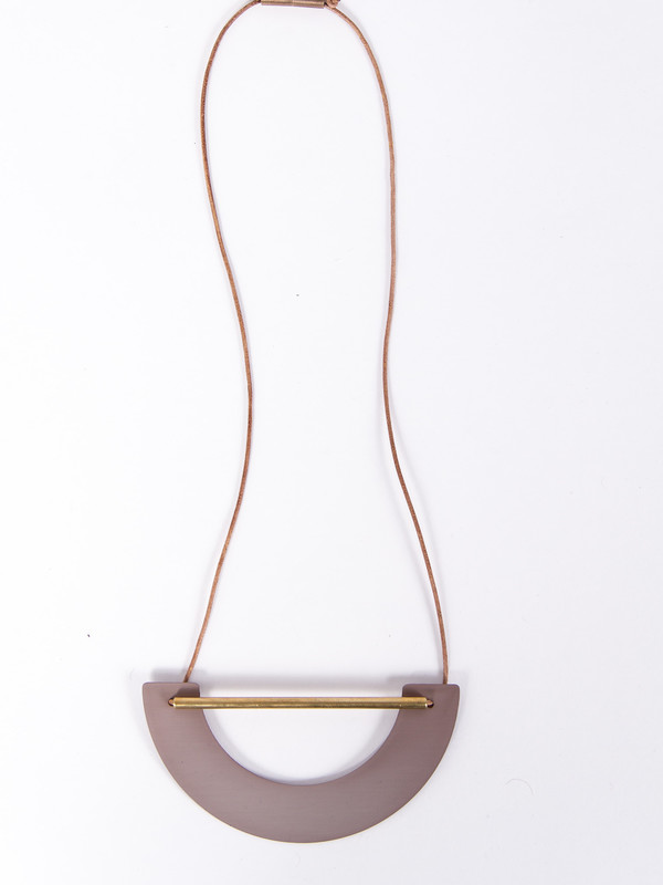 Ladies & Gentlemen Big Arch Necklace Mauve Ladies & Gentlemen Big Arch Necklace Mauve