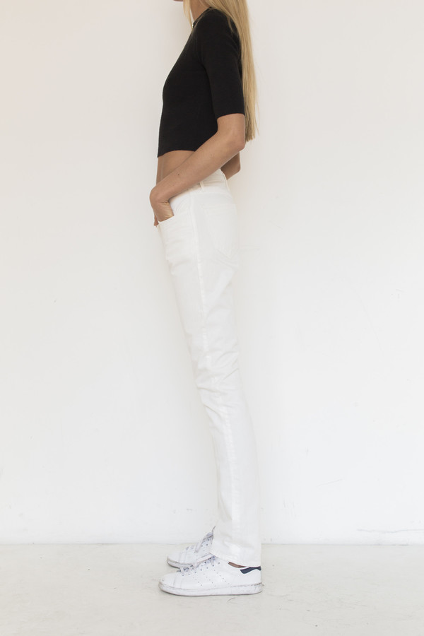 Thvm Denim Tapered Jean - White Thvm Denim Tapered Jean - White