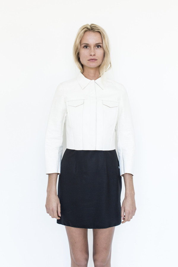 Gabriela Coll Garments Hand-lacquered Leather No.8 Jacket Gabriela Coll Garments Hand-lacquered Leather No.8 Jacket