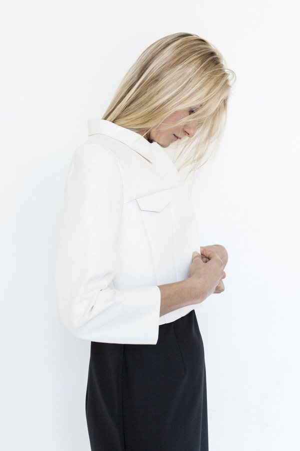 Gabriela Coll Garments Hand-lacquered Leather No.8 Jacket Gabriela Coll Garments Hand-lacquered Leather No.8 Jacket