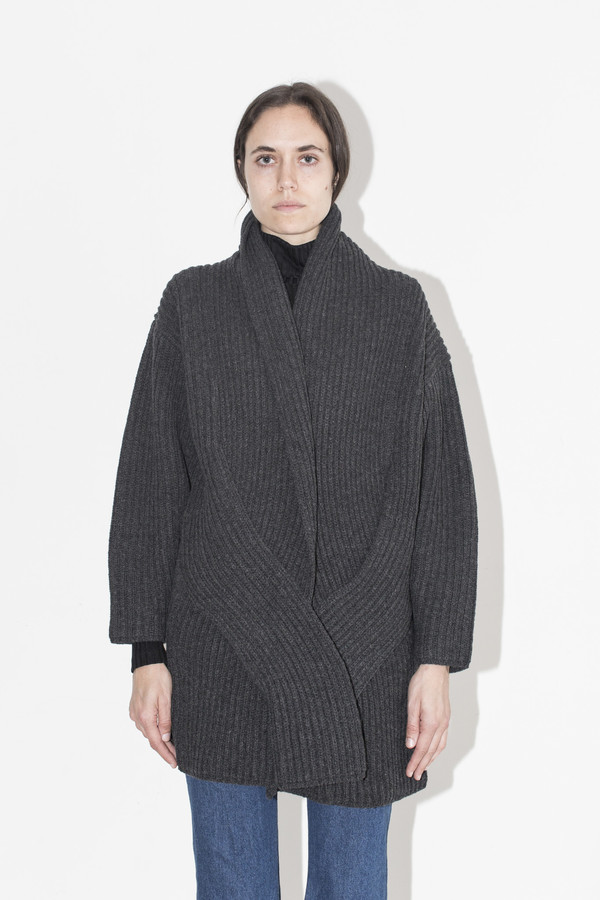 Sayaka Davis Charcoal Cable Cardigan Sayaka Davis Charcoal Cable Cardigan