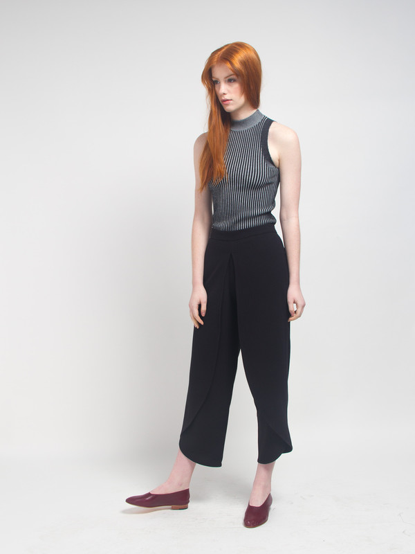 Pari Desai Hope Mock Neck Tank Black Pari Desai Hope Mock Neck Tank Black