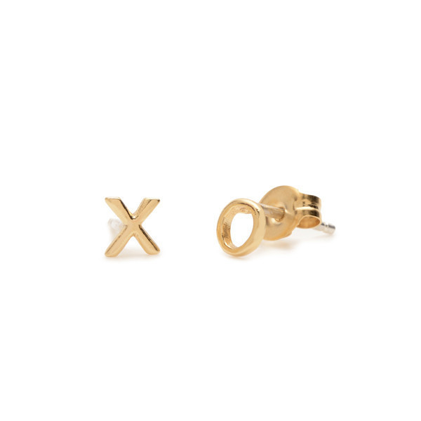 Bing Bang NYC XO Studs - Yellow Gold or Silver Bing Bang NYC XO Studs - Yellow Gold or Silver
