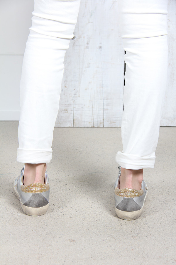 Golden Goose Superstar Sneakers in Leather with Leather Star Golden Goose Superstar Sneakers in Leather with Leather Star