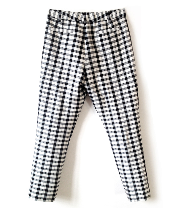 Nikki Chansin Plaid Tapered Trouser Nikki Chansin Plaid Tapered Trouser