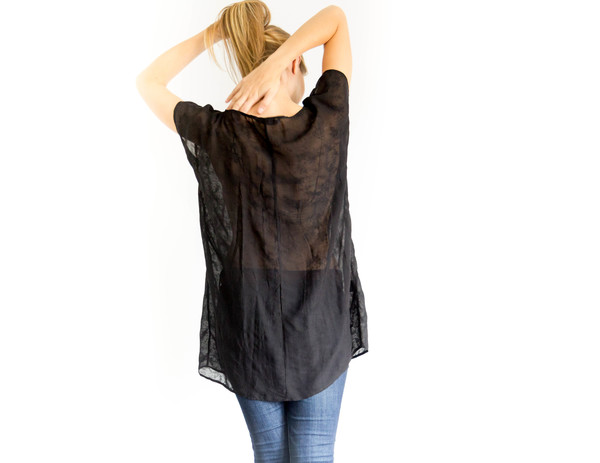 Devlyn van Loon Sheer Silk Blend Tunic Devlyn van Loon Sheer Silk Blend Tunic
