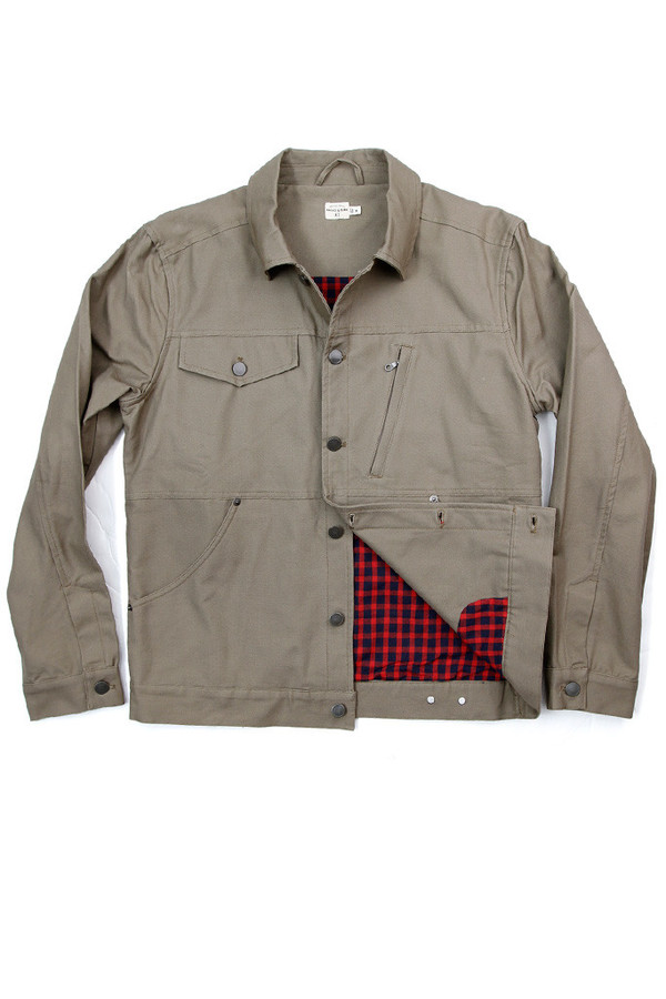Men's Bridge & Burn Knoll Khaki Jacket Men's Bridge & Burn Knoll Khaki Jacket