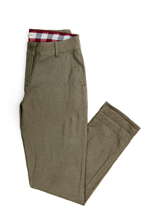 Bridge & Burn Market Trouser Olive Linen Bridge & Burn Market Trouser Olive Linen