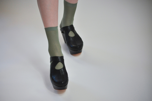 The Palatines Lemma Cross Clog - black leather The Palatines Lemma Cross Clog - black leather