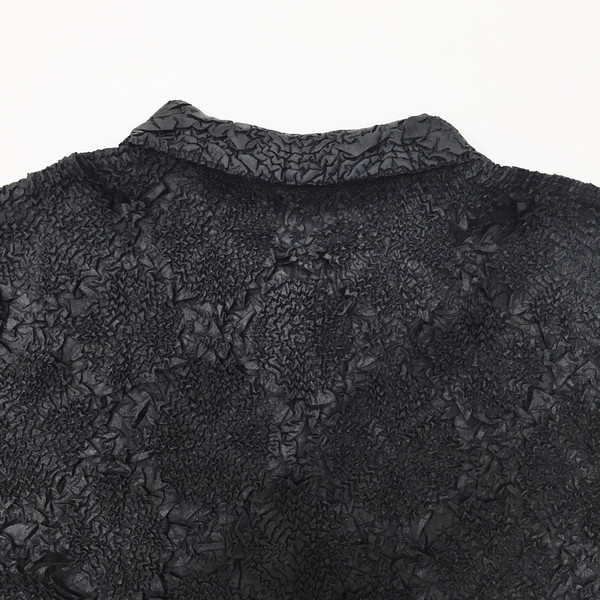 Johan Vintage Black Pleats Shirt Johan Vintage Black Pleats Shirt