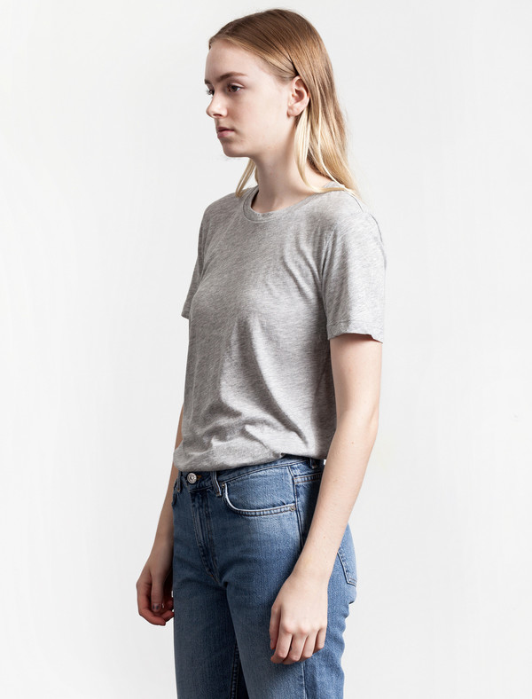 Organic by John Patrick Boy Tee Grey Melange Organic by John Patrick Boy Tee Grey Melange