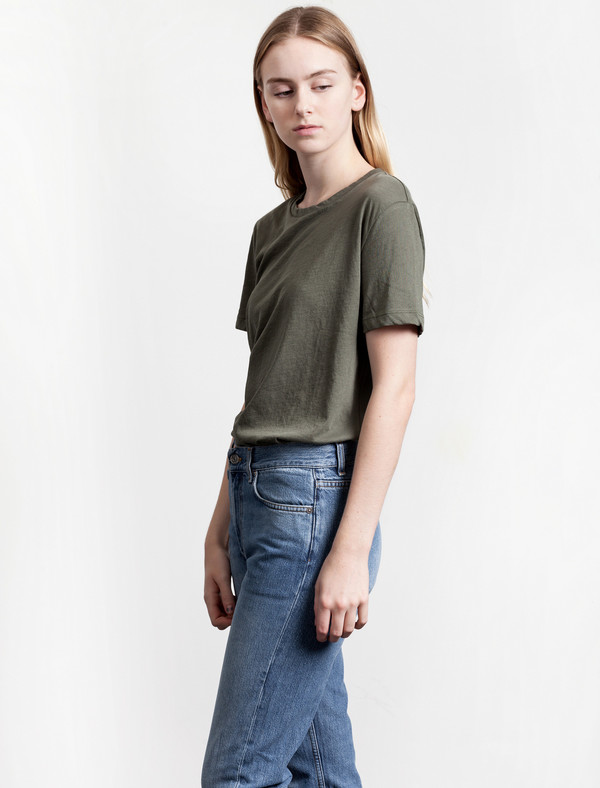 Organic by John Patrick Boy Tee Olive Organic by John Patrick Boy Tee Olive