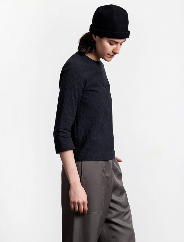 Norse Projects Janne Cotton Dot Shirt Navy Norse Projects Janne Cotton Dot Shirt Navy