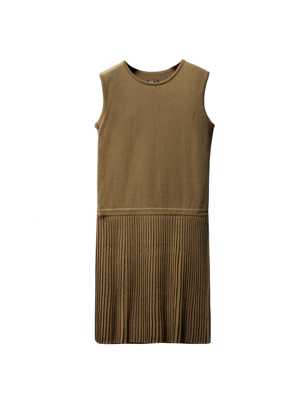 1205 Pleated Knit Top Khaki 1205 Pleated Knit Top Khaki